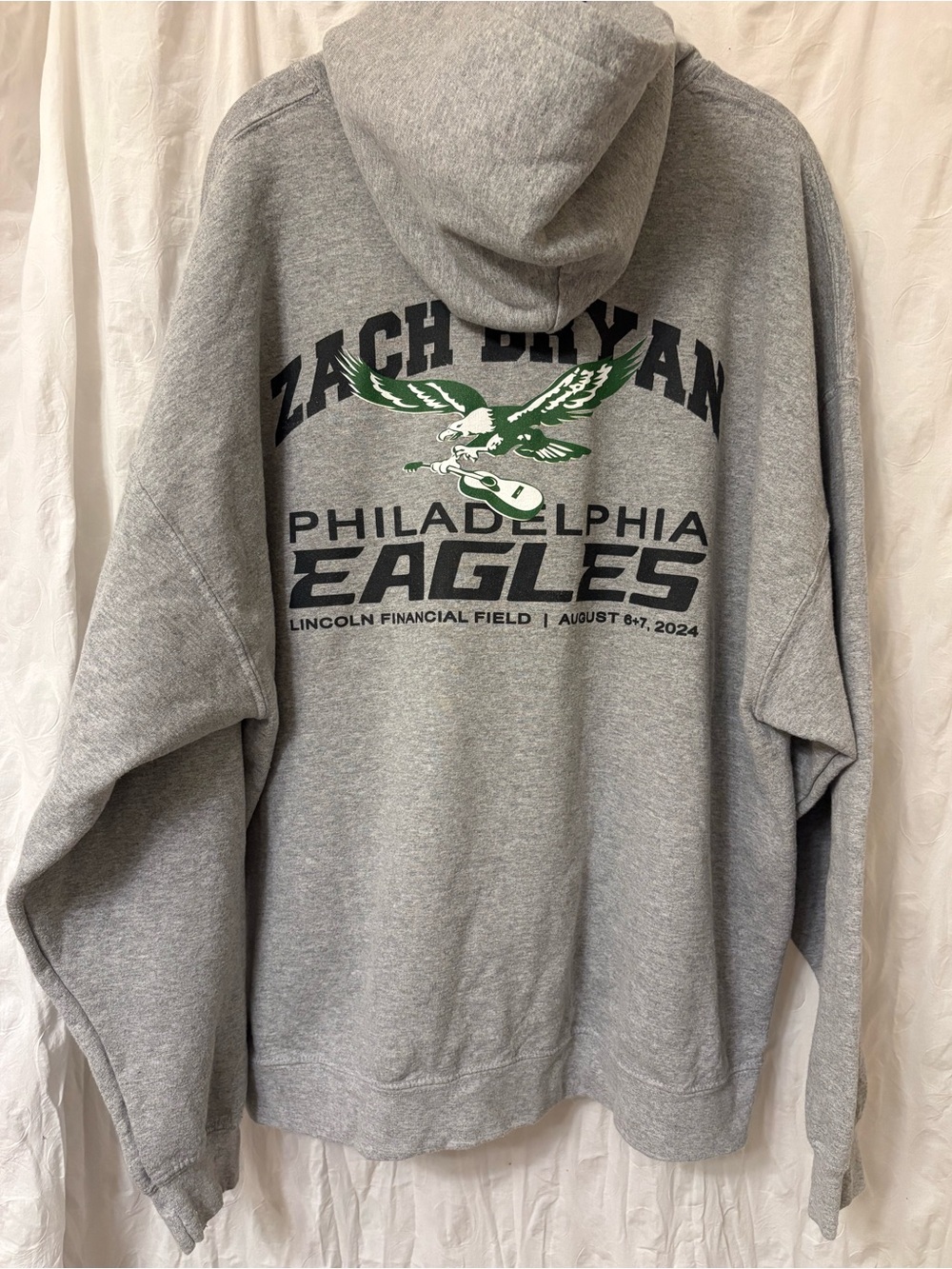 Zach, Bryan and Philadelphia Eagles concert hoodie. Size 2 XL.